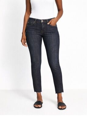 Citizens For Humanity Avedon Stretch Low Waist Skinny Jeans - Dark Blue